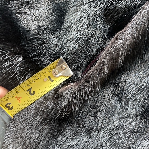 Authentic Christian Dior Genuine Black Ranch Mink Jacket Coat Women’s Large - Picture 13 of 13